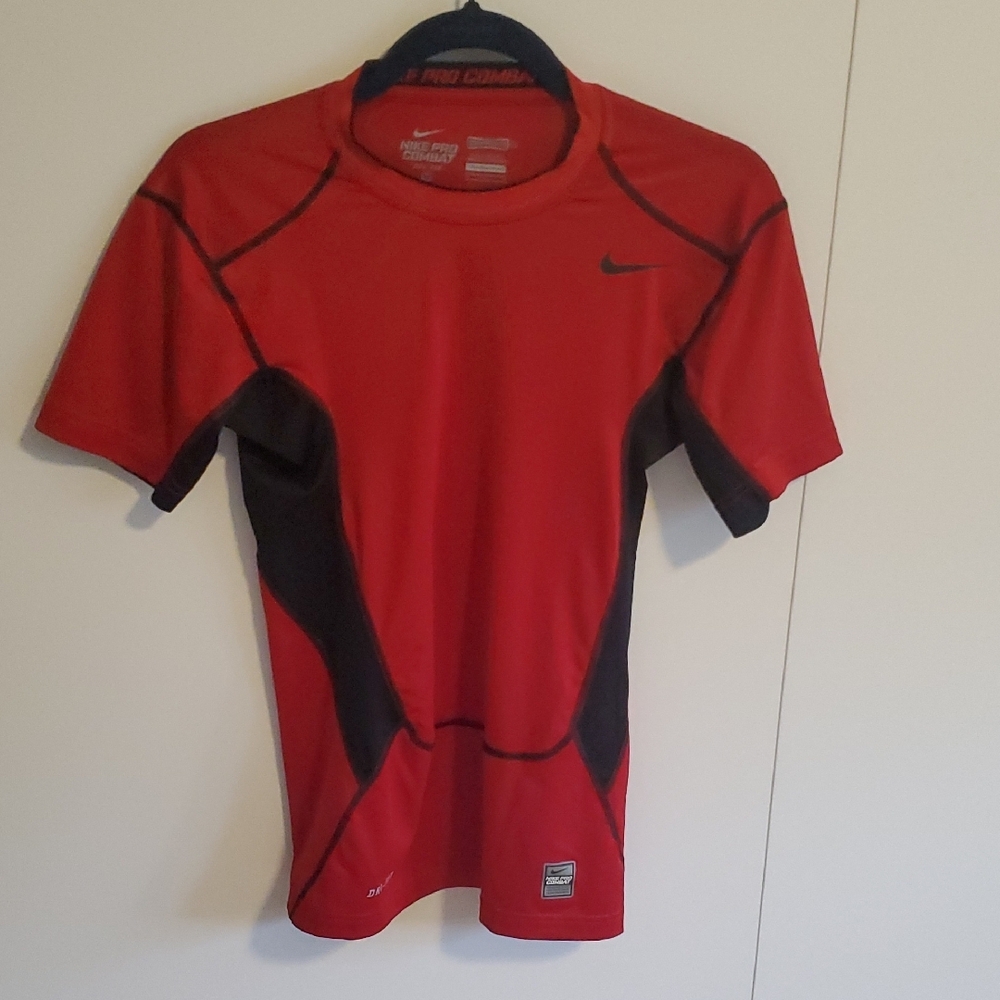 Nike Red and Black Performance Tee